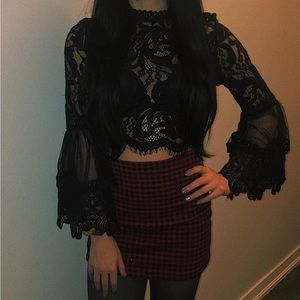 Black boutique blouse